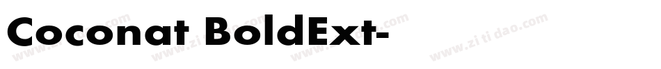 Coconat BoldExt字体转换